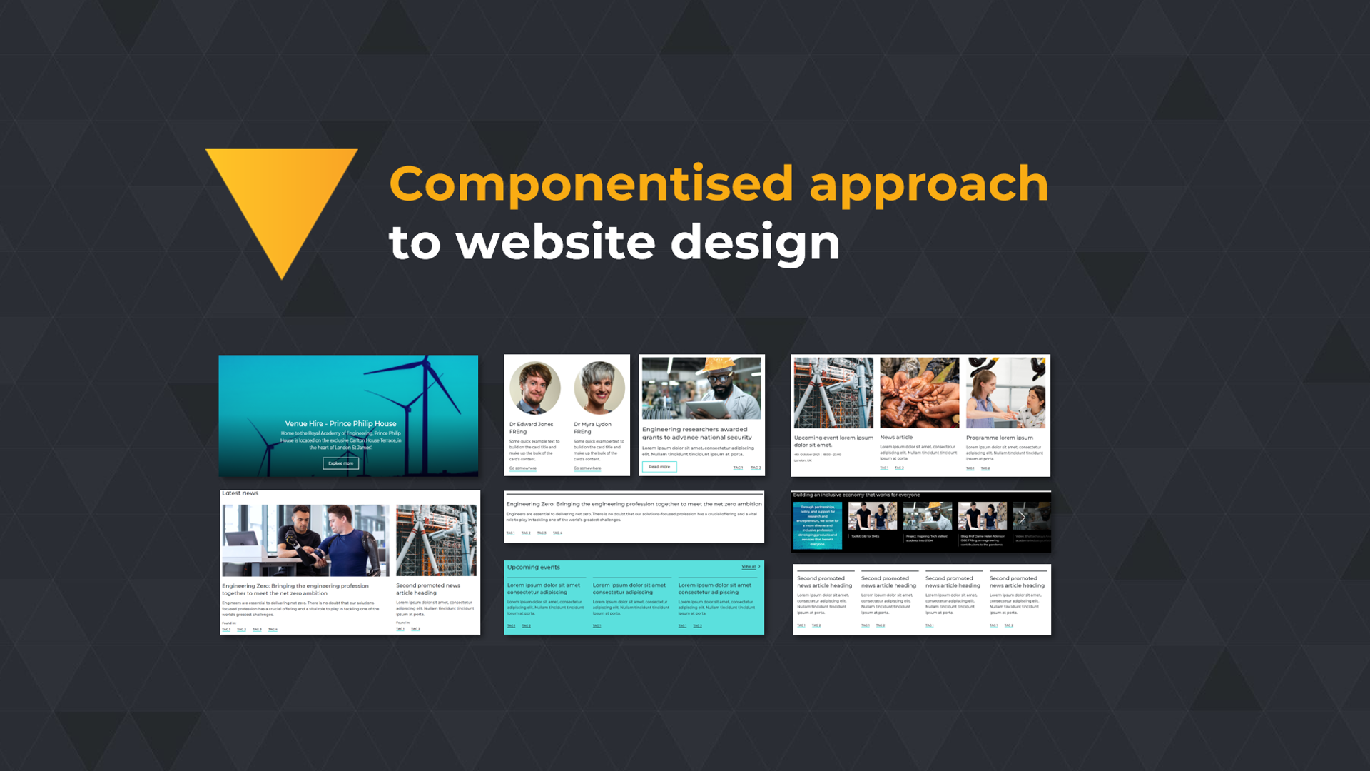 Componentised approach to Membership Website design — listing image