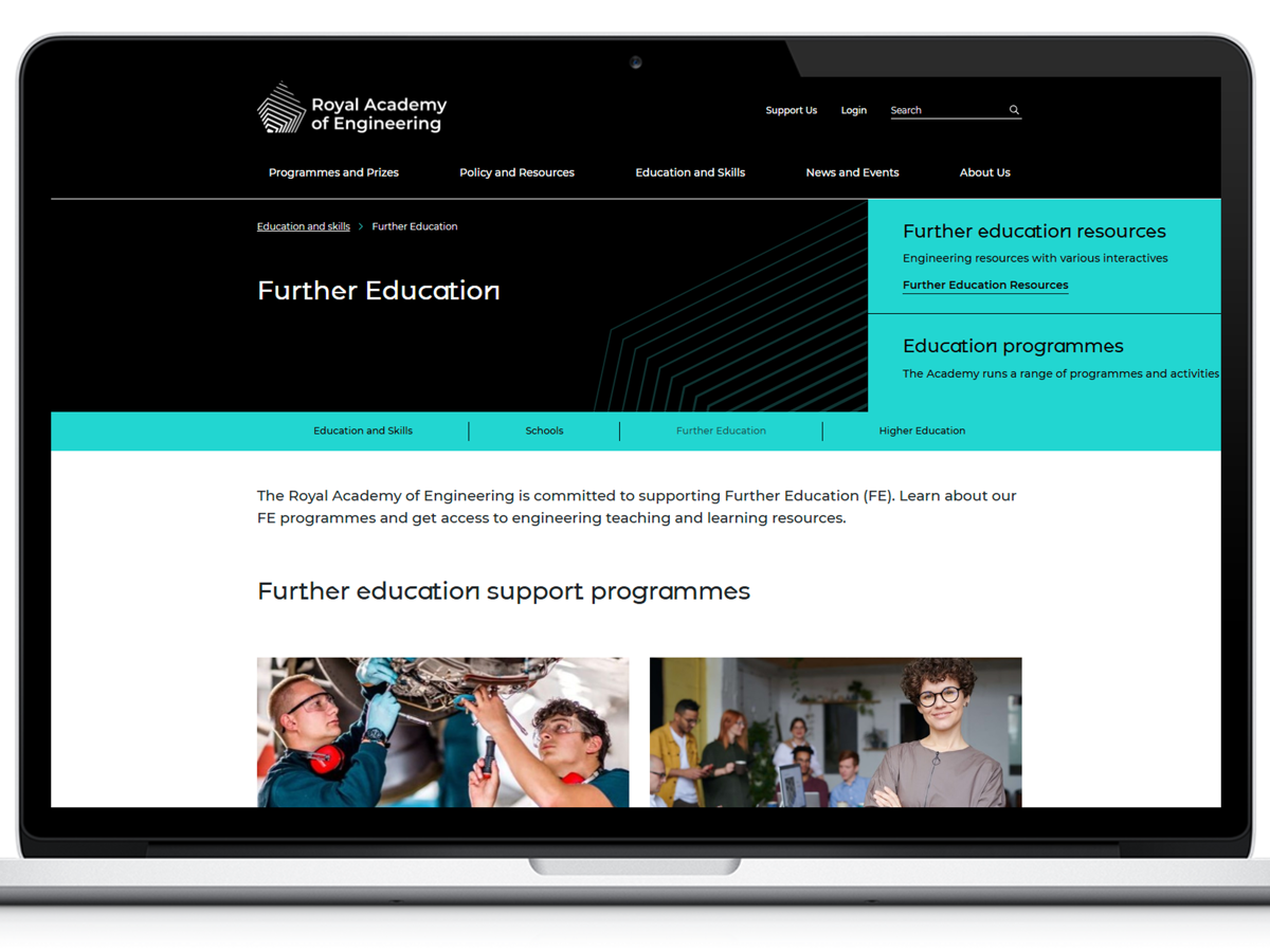 New Digital Experience Enhancements for the Royal Academy of Engineering — inline image 3